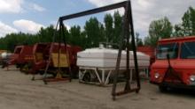 15 1/2' WIDE X 13' TALL A FRAME, no hoist