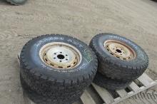 4-UNIROYAL 265 / 75R / 16" 6 BOLT CHEVY