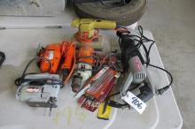 CORDED POWER TOOLS: BLACK & DECKER JIG SAW & SANDER, SKIL JIG SAW,  CRAFTSMAN +