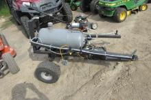HMDE 12 VOLT PULL TYPE LAWN SPRAYER, 10' boom, includes battery