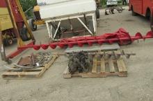 IHC COMBINE PARTS: NEW 15' UNLOADING TUBE AUGER, NEW CLEAN GRAIN ELEVATOR CHAIN,