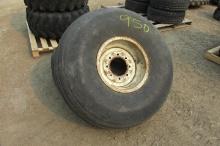 1- 16.5 X 16.1 8 BOLT TIRES & 1 - 16.5 x 16.1 tire w/ tube