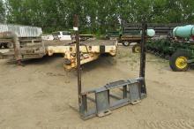 SKID MOUNT 4 TINE BALE FORK