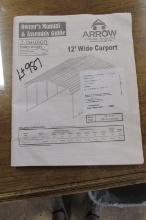 12' X 20' ARROW CARPORT