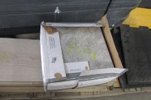 4-BOXES of NEW  9" x 48"  LAMINATE & BOX OF 12" X 12" STONE GREY TILE