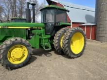 JOHN DEERE 4955 MFWD, P.S., 3 remotes, 3 pt. , quick hitch, 2,840- hrs. on reman eng., rebuilt hyd.