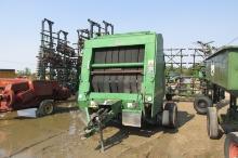 JOHN DEERE 566 SILAGE ROUND BALER, twine & net, 540 pto, monitor in office