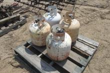 4- 20# PROPANE TANKS