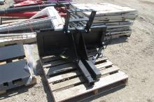 SKID MOUNT POST & BRUSH PULLER w / RECEIVER HITCH, tax