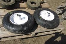 2-480 x 4-8" UNUSED TIRES w /  rims
