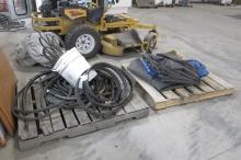 MISC. TARPS, BELTS, & 3/4" & 1 1/4" RUBBER HOSE