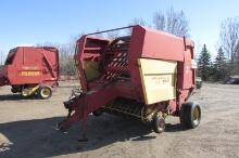 NEW HOLLAND 855 ROUND BALER, monitor & pto in shop