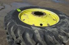 2- 18.4 X 42" TIRES on 10 bolt rims