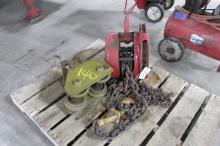 3 TON UNION CHAIN HOIST w / TROLLEY