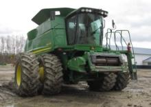 2009 JOHN DEERE 9870, STS. Contour-Master, PRWD, CAH, deluxe cab, buddy seat, 5 sp. feeder house,+