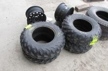 2-AT 25 X 8-12 & 2-AT 25-10-12 plus rims