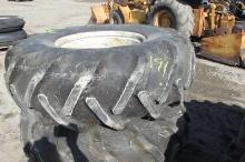2-18.4 X 26" 8 BOLT TIRES w / rims