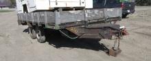 2000 7' X 14' SHOP BUILT 5 BOLT TANDEM AXLE FLATBED TRAILER, 2  5/16" hitch, +