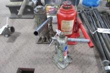 3 HYDRAULIC JACKS, 2 1/2 T., 6 T., 20 T.