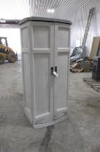 SUNCAST STORAGE UNIT, 30" W. X 72" H. X 21" D.