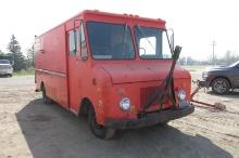 13' SERVICE VAN TRUCK, 6  cyl. gas , 4 spd.. dually non runner, tow hitch, 2 cyl. gas powered Mil...