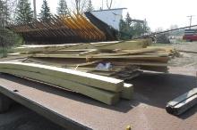 5-4" x 6" x 8' & large number of 1"x  various width x 8' pine