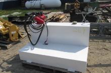 105 GALLON L SERVICE TANK w / 12 VOLT PUMP-like new