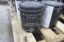 10 GALLONS MAGNOLIA HOME CABINET & FURNITURE PAINT,  semi gloss, true white base I
