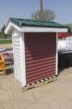 3' x 4' x 6' H. SHED - ADVERTISING DISPLAY FOR SIDING & ROOF TYPES,  no door