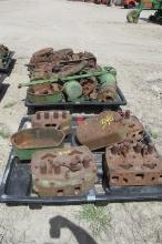 J.D .2 CYLINDER PARTS: HEADS, VALVE COVERS, GEARS & SHAFTS, AIR CLEANERS, 6 SPD. SHIFT ASSEMBLIES