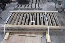5 - 6' X 32 SECTIONS OF WOOD RAILING