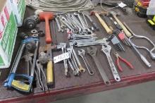 HACK SAW, COMBO HAMMER / HATCHET, 2 SIDE CUTTERS, FENCING TOOL, OPEN END / SOCKET +