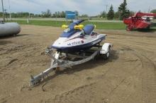 1996 SEADOO BOMBARDIER GSX JET SKI,  w / SHORE LAUNCHER TRAILER, cover, used last summer