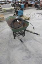 WHEEL BARROW w / 30' PRESSURE WASHER HOSE  & NOZZLES