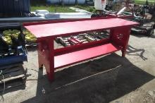 NEW 25" x 7 1/2' STEEL WORK BENCH, , tax