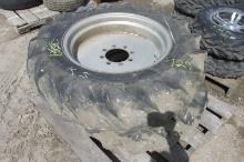2-12.4 X 24" 8 BOLT TIRES & RIMS