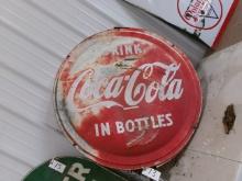 36" ROUND COKE SIGN