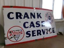 28 1/2 X 59" H.  POLARINE MOTOR OIL SIGN