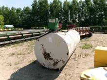 1,000 GALLON FUEL TANK w / Gasboy pump, filter, & auto nozzle, A-ok