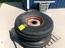 2-11.00 X 16" 6 BOLT 4 RIB TIRES