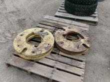 4-JOHN DEERE WHEEL WTS ( 4 X your bid )