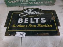 24" W. X 16" H. GATES BELT SIGN