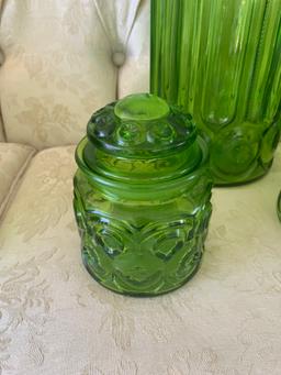 Green Moon and Stars Canister Set (4 pc)