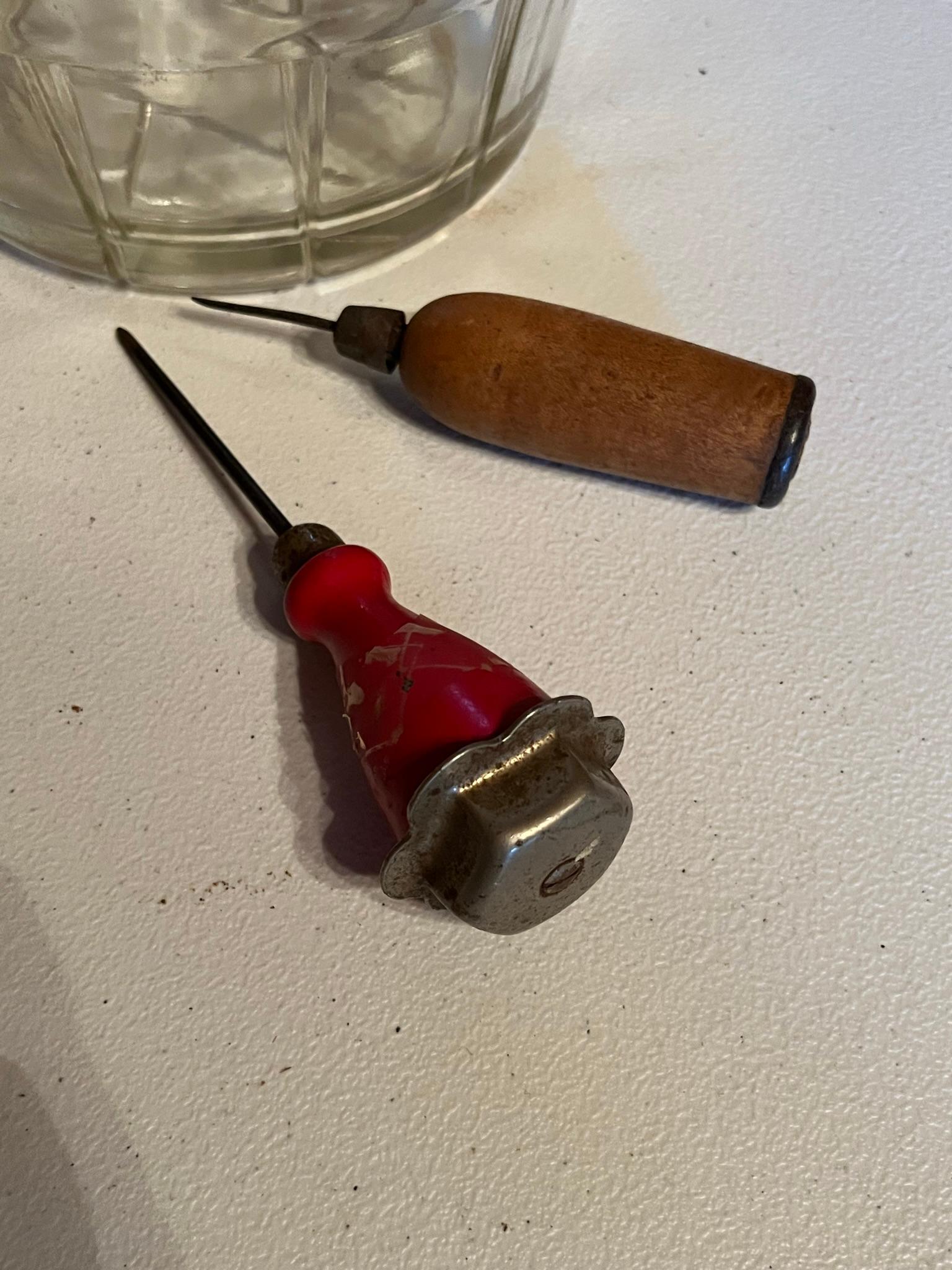 Ice Bucket, Ice Picks, and Ice Tongs