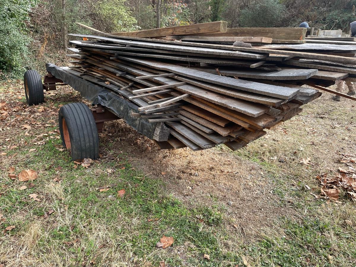 Lumber on Wagon