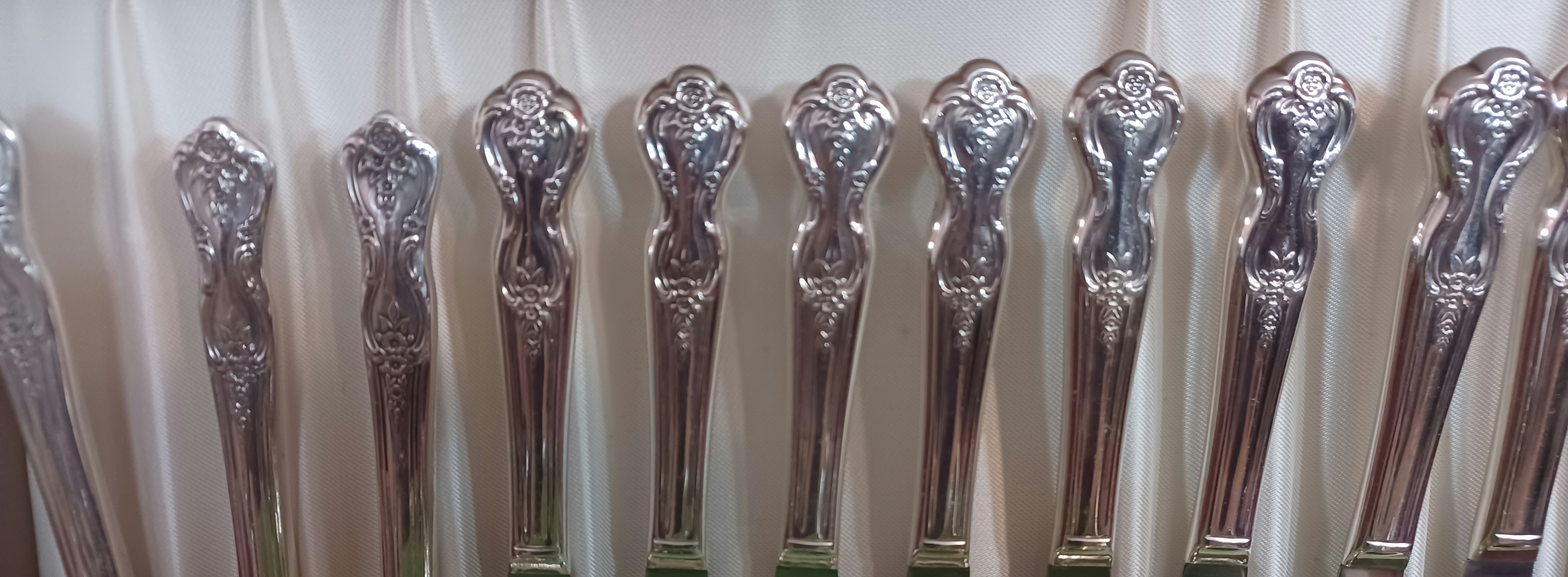 Roger Bros. in Case 1847 American Finest Silverplate Flatware