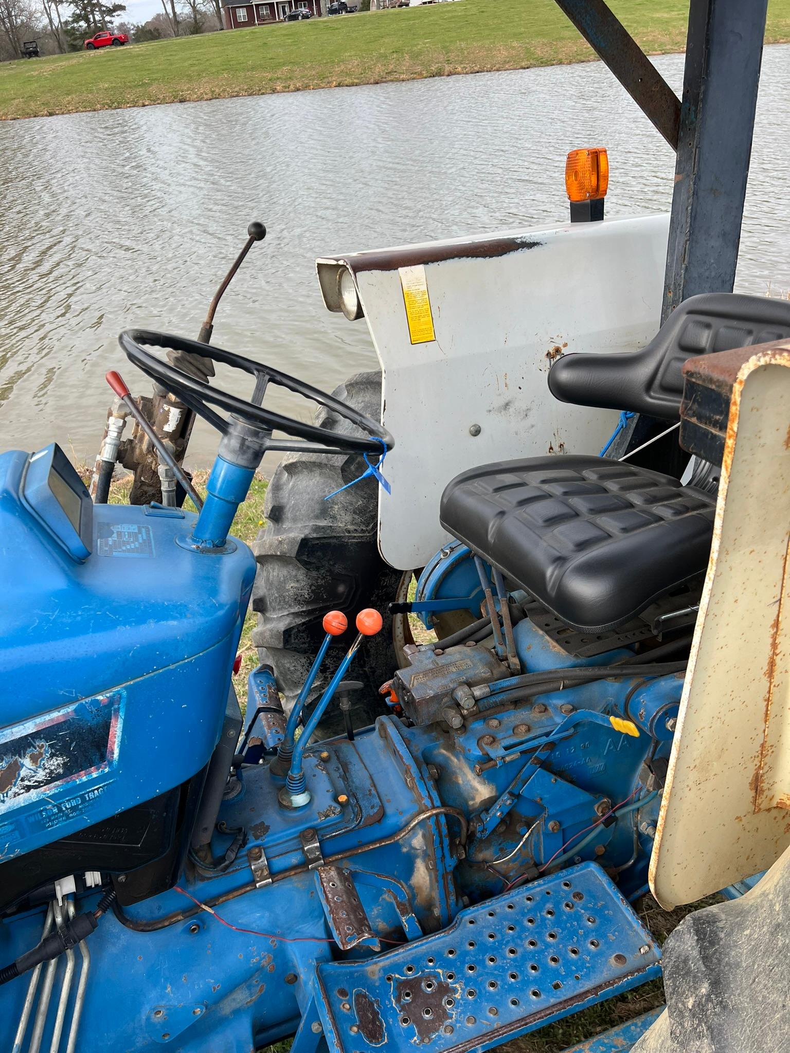 Ford 4630 Tractor w/Ford Manure Bucket and Hay Spear