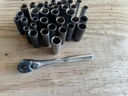 Misc. Sockets & Craftsman 1/2" Drive Ratchet