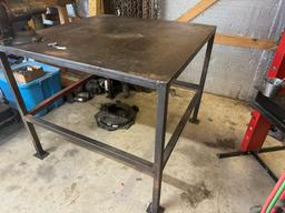 Heavy-Built Work Table & Vise