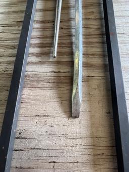 Hyper Tough Prybars 36" (2 pcs), 26" Screwdriver 15", & Snap-On Crow Foot